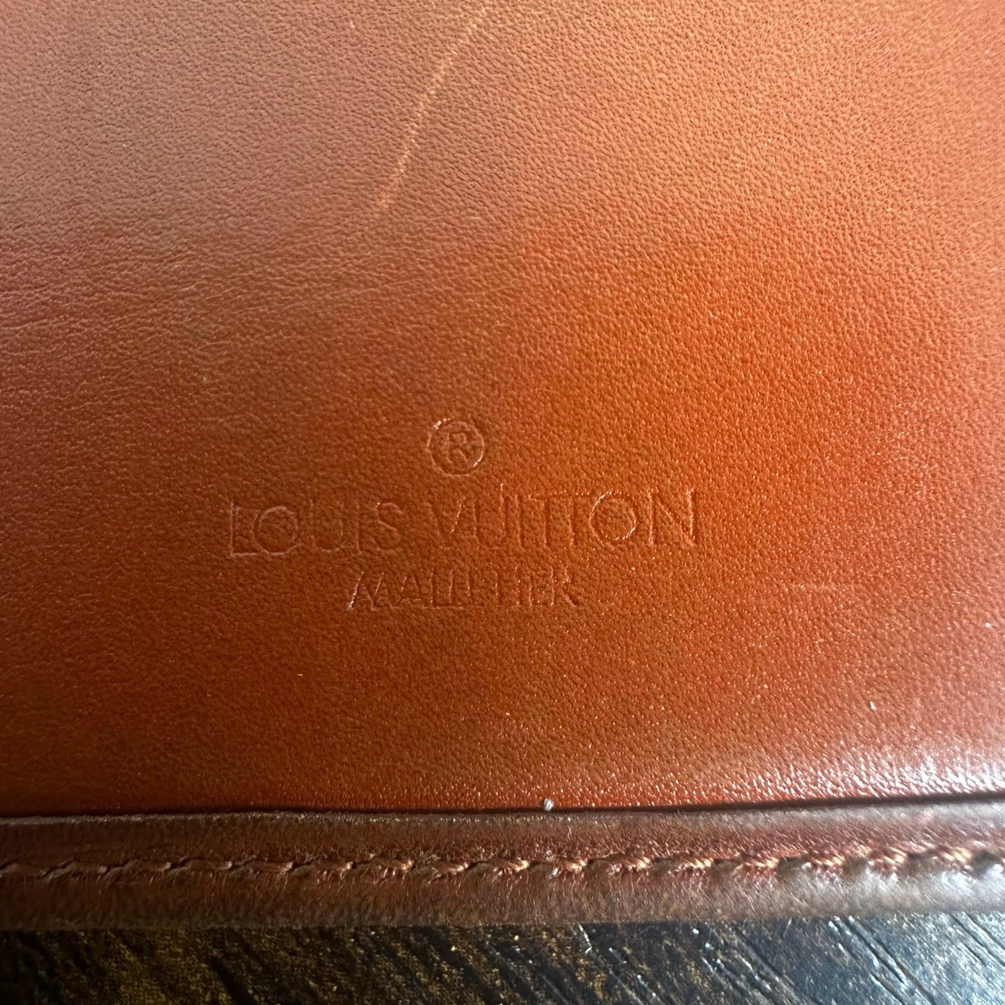 Louis Vuitton Vintage Brown Epi Leather Slim Wallet Card Holder