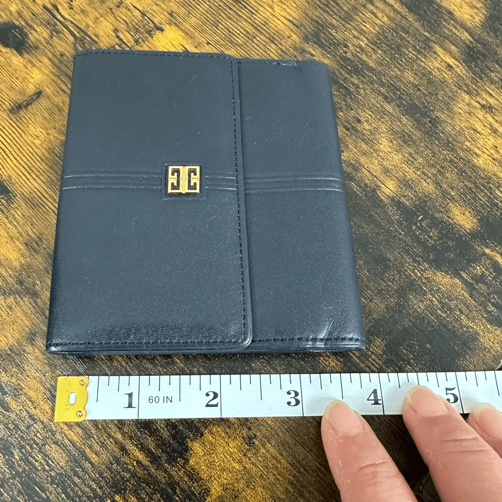Givenchy 4G Logo Dark Navy Blue Vintage Wallet