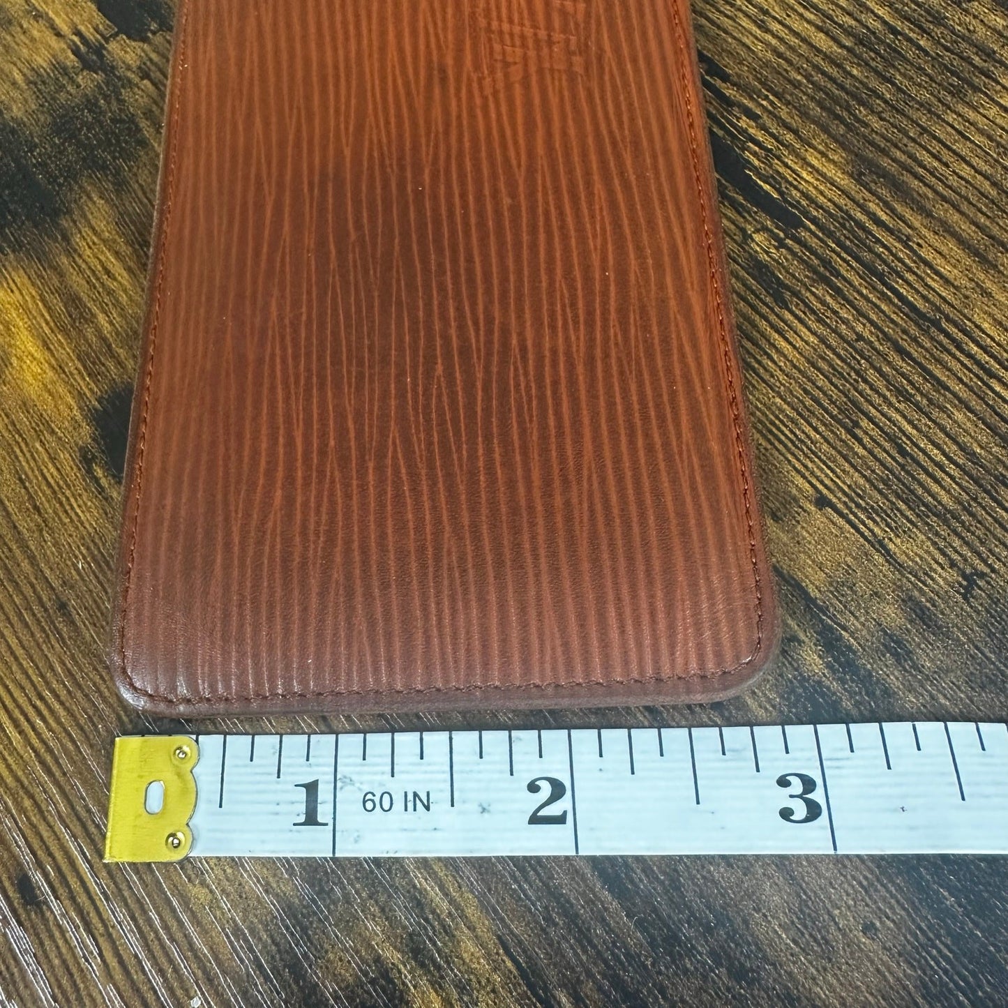 Louis Vuitton Vintage Brown Epi Leather Slim Wallet Card Holder
