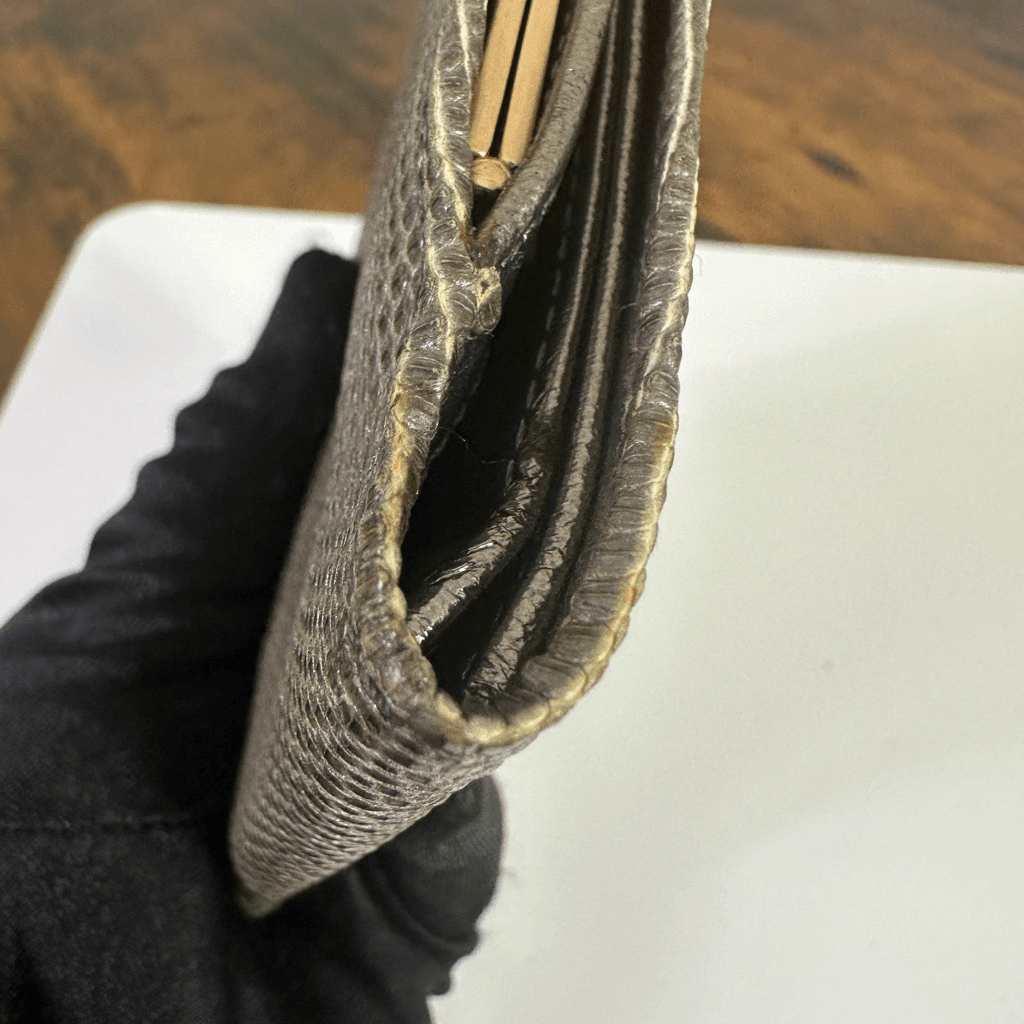 Bottega Veneta Vintage Genuine Lizard Wallet