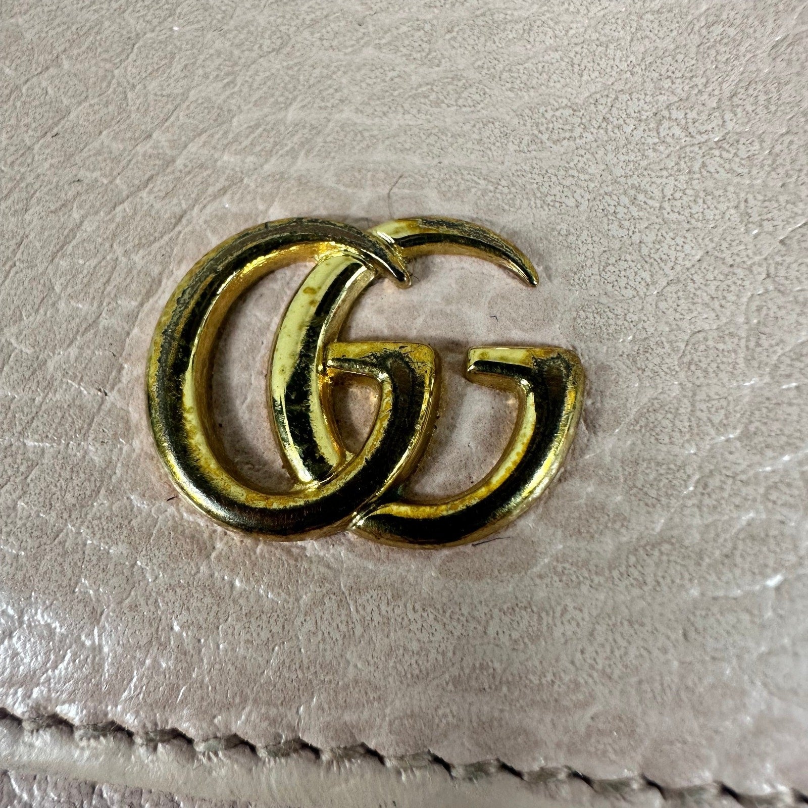 Gucci Marmont Pink Leather Compact Wallet - Preowned Authentic