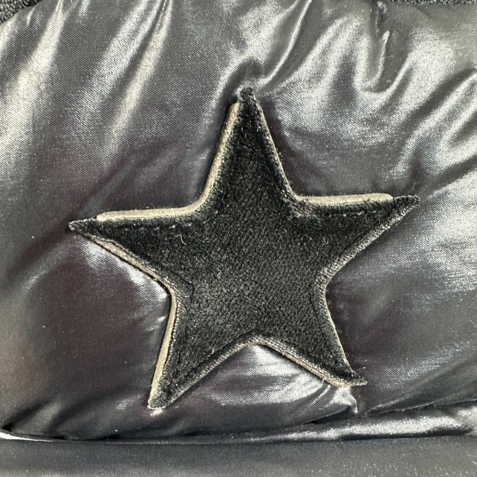 Stella McCartney Black Padded Star Mini Backpack Chain Detail Italy