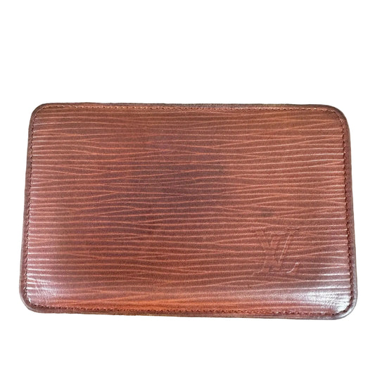 Louis Vuitton Vintage Brown Epi Leather Slim Wallet Card Holder