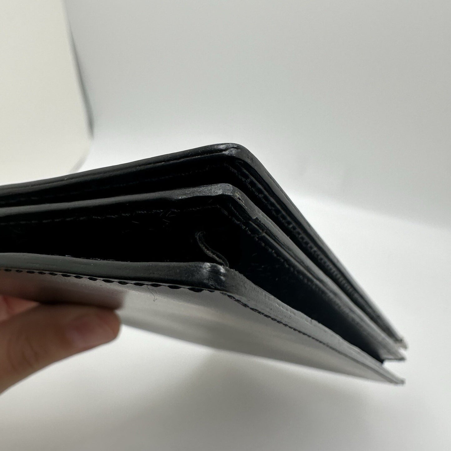 Dunhill Black Leather Long Wallet Bifold