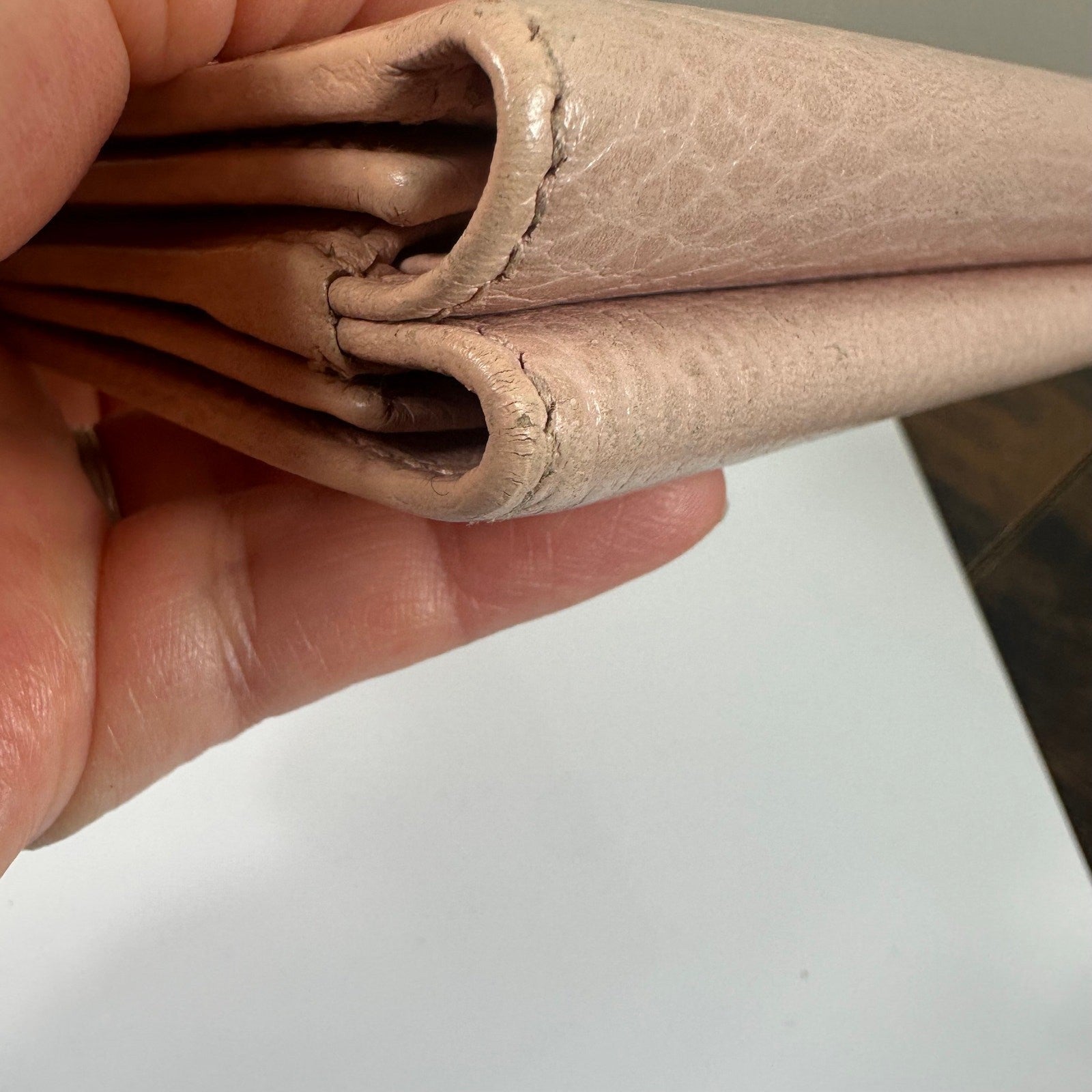 Gucci Marmont Pink Leather Compact Wallet - Preowned Authentic