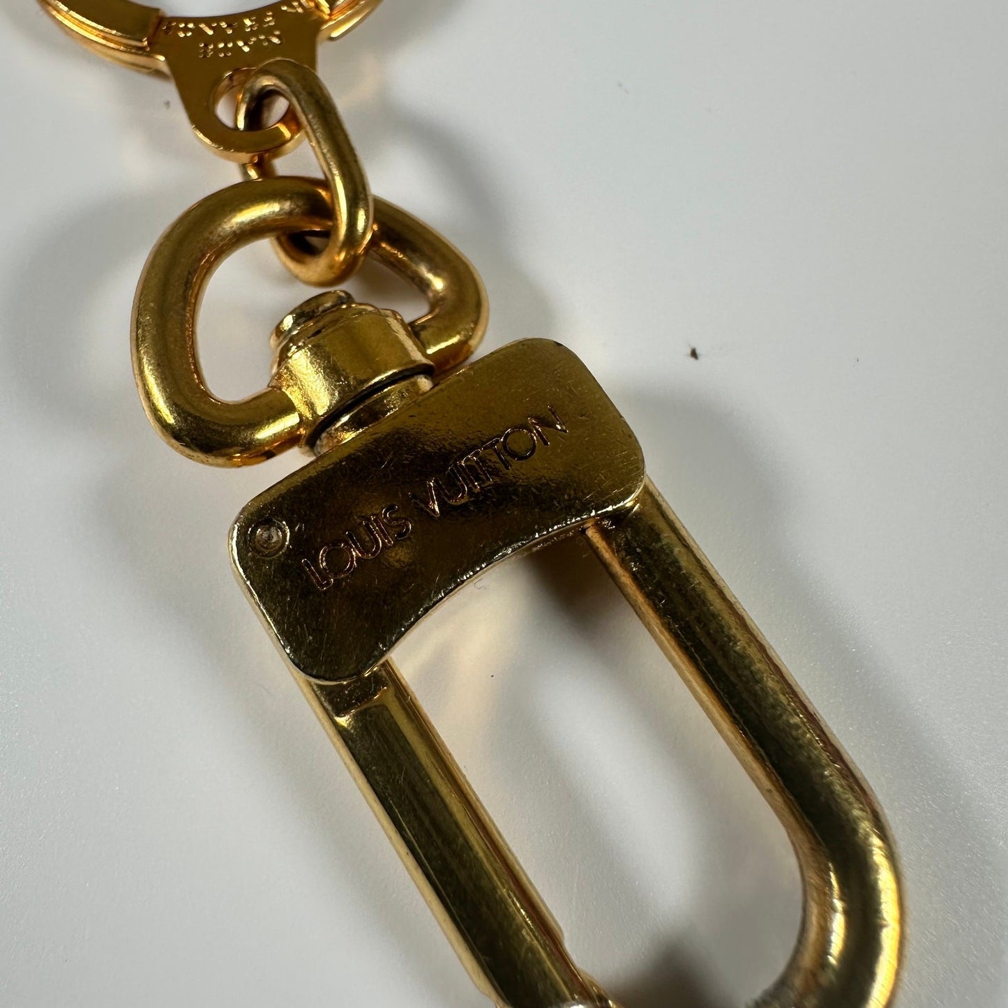 Louis Vuitton Gold Tone Ancre Key Holder Bag Charm