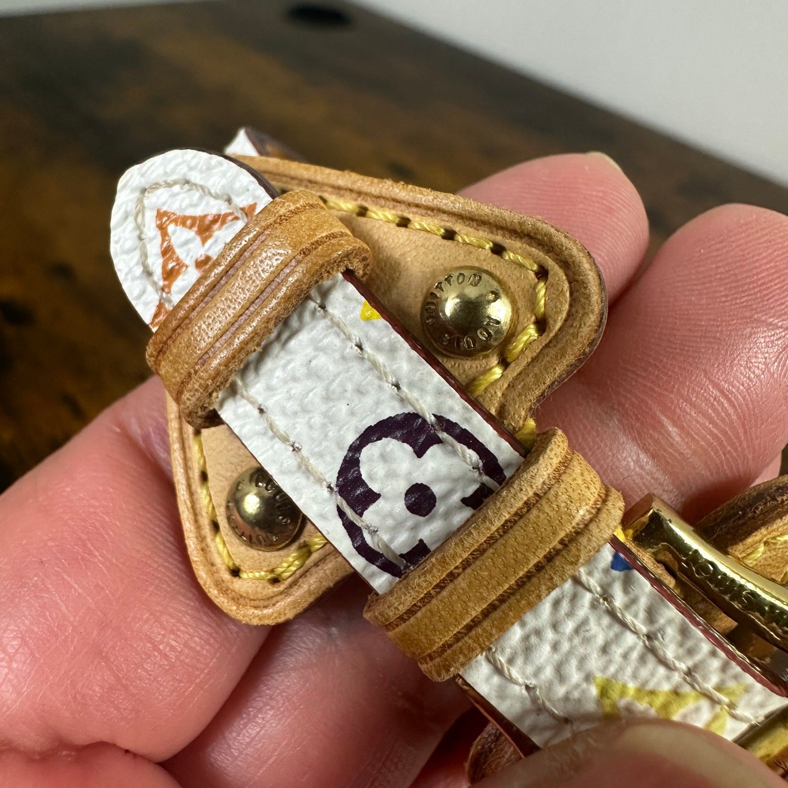 Louis Vuitton Theda Multicolor Monogram Leather Bracelet