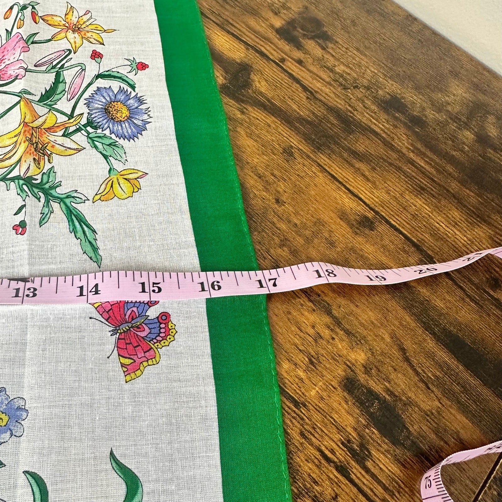 Gucci Flora Cotton Square Scarves Set of 2 With Box for Neck Hair Bag Vintage