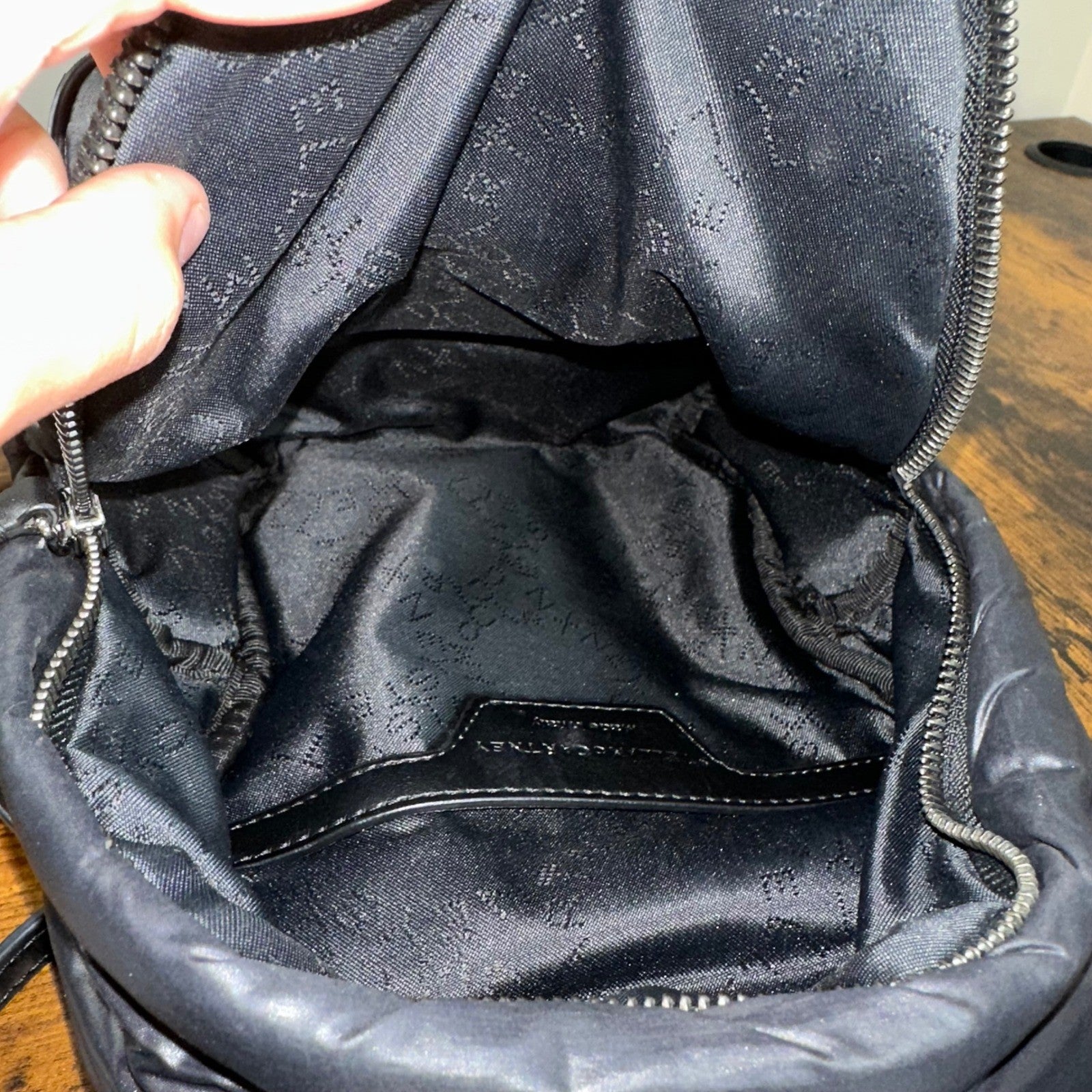 Stella McCartney Black Padded Star Mini Backpack Chain Detail Italy