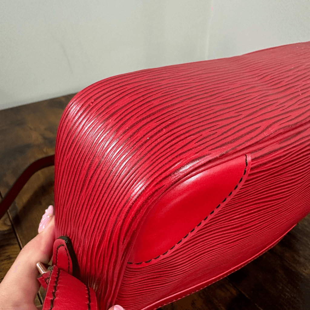 Louis Vuitton Vintage Trocadero 24 Red Epi Leather Crossbody Bag