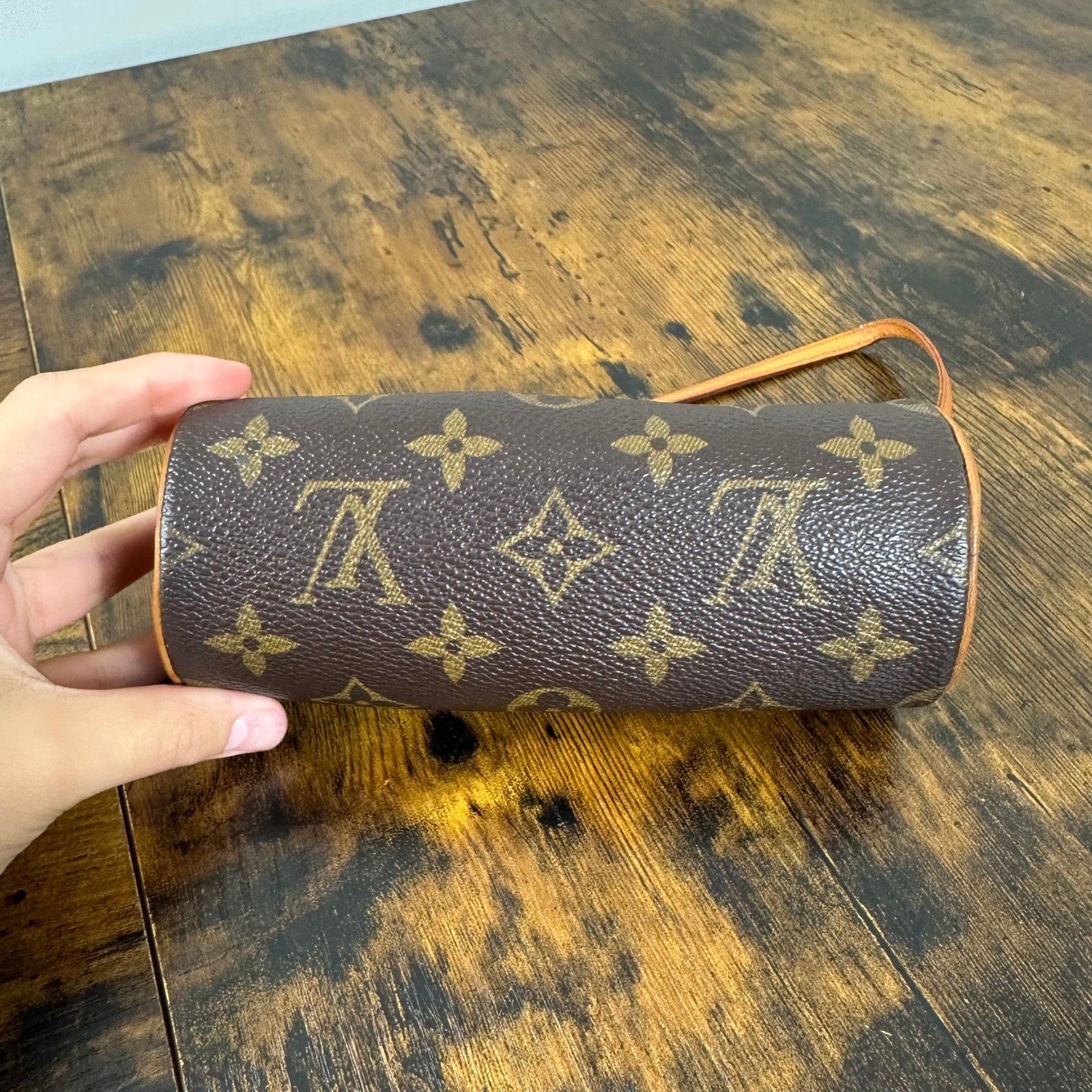 Louis Vuitton Monogram Mini Papillon Accessories Pouch Bag Vintage Authentic