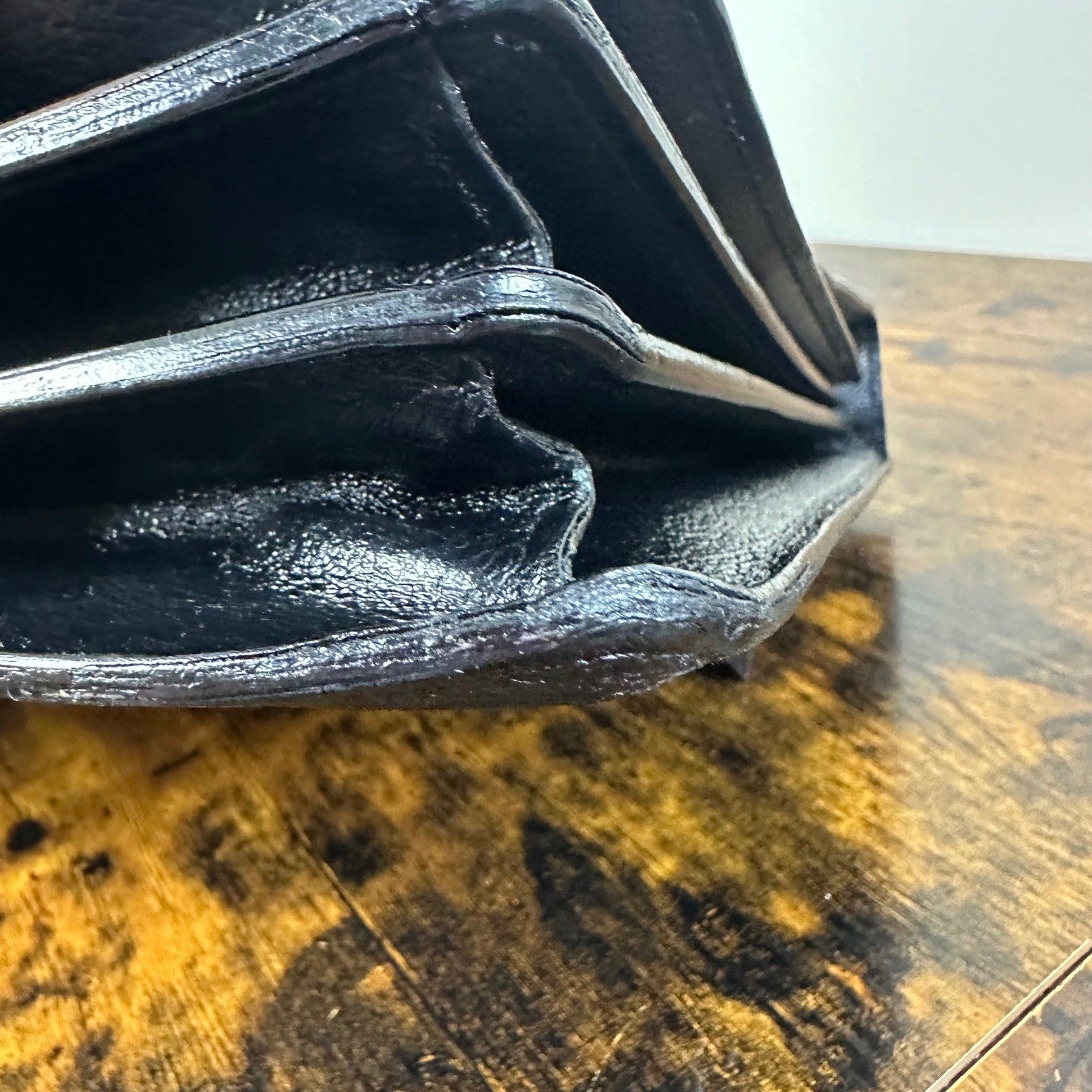 Salvatore Ferragamo Leather Briefcase Black Gold Hardware Made in Italy Business