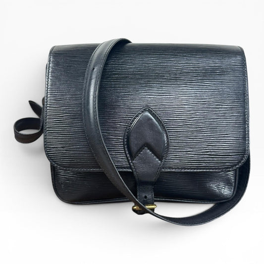 Louis Vuitton Vintage Cartouchiere Crossbody Bag Small Leather France MI0970