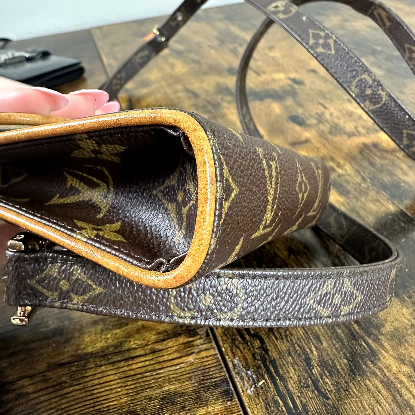 Louis Vuitton Monogram Florentine Waist Bag Crossbody Vintage Authentic