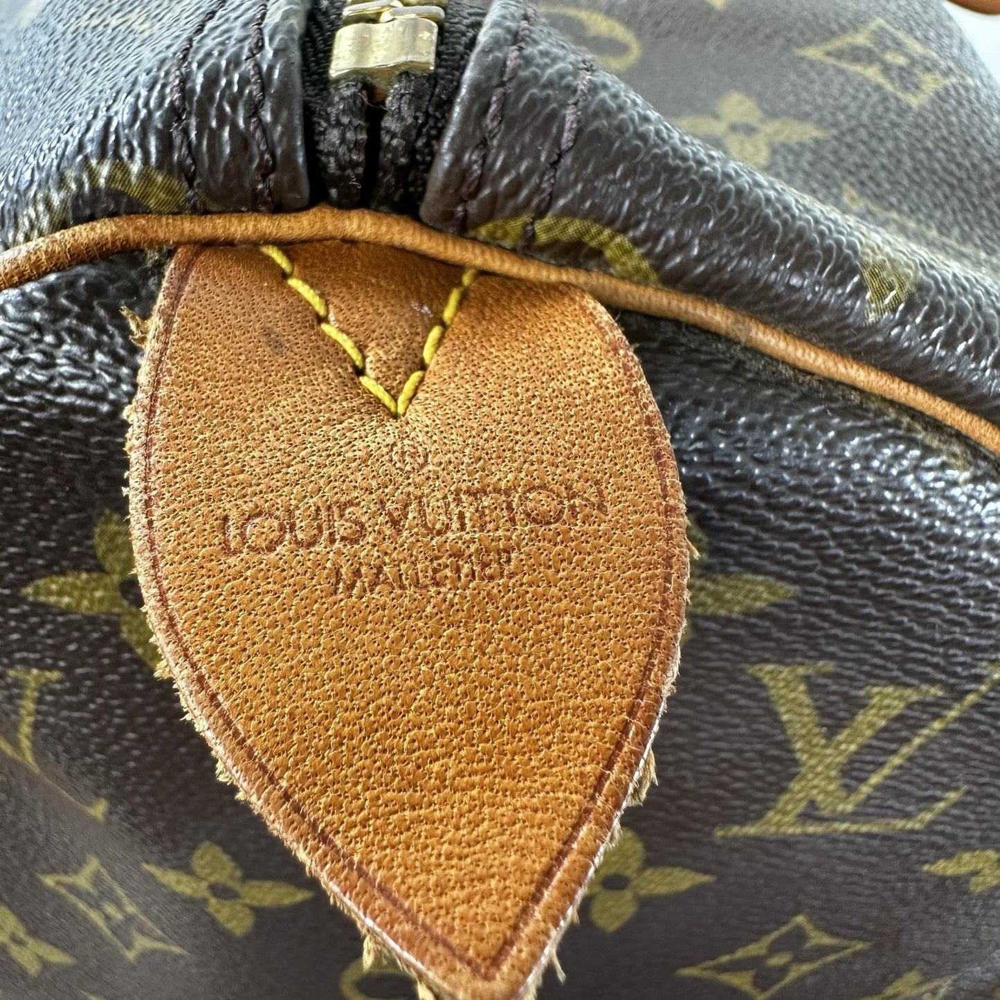 Louis Vuitton Brown Monogram Keepall 45 Canvas Travel Duffel Bag Made France