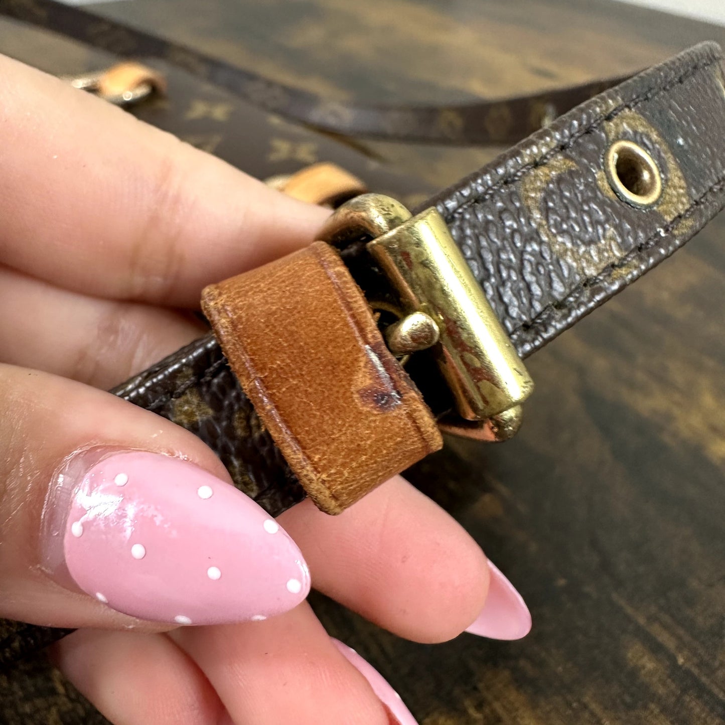 Louis Vuitton Monogram Florentine Waist Bag Crossbody Vintage Authentic