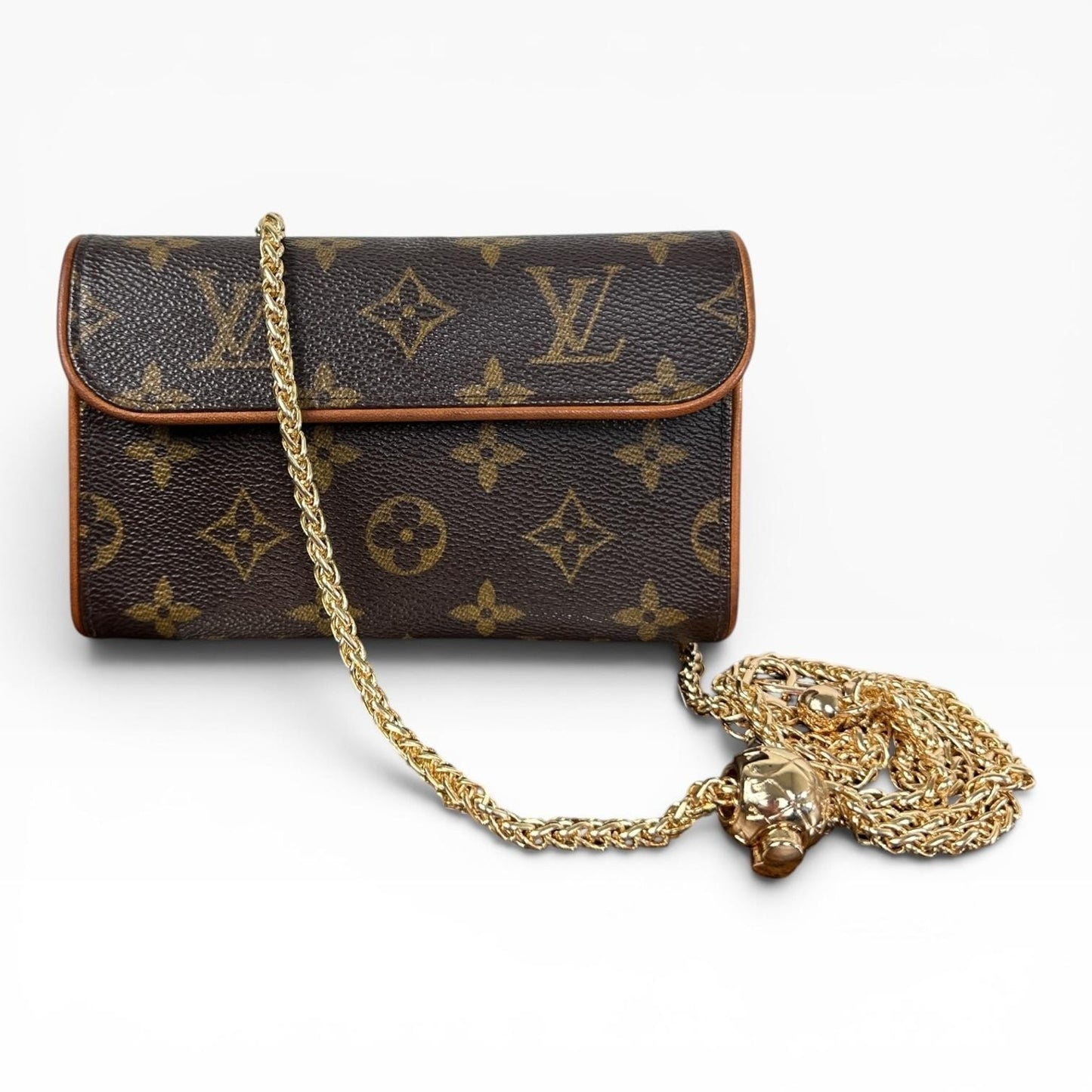 Louis Vuitton Florentine Pouch Waist Bag Fanny Pack Small Brown Monogram Canvas