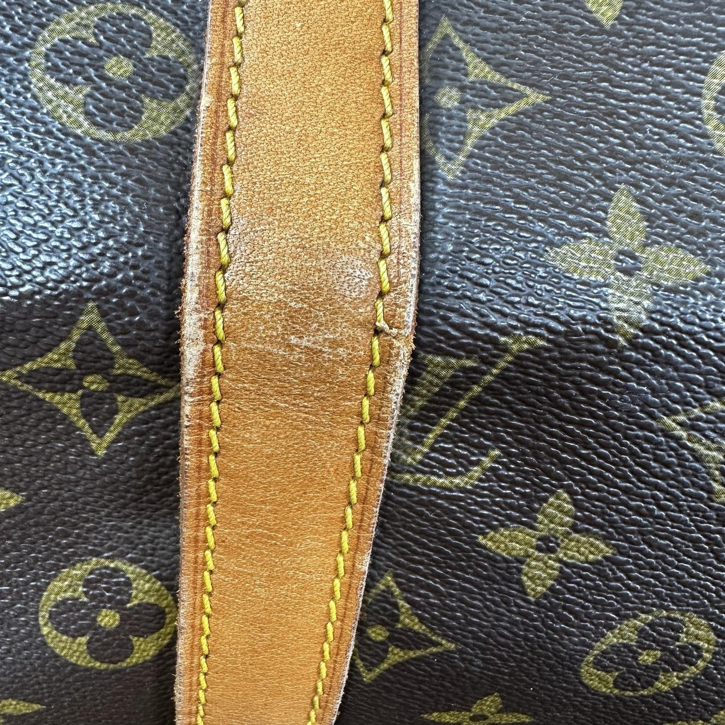 Louis Vuitton Brown Monogram Keepall 45 Canvas Travel Duffel Bag Made France