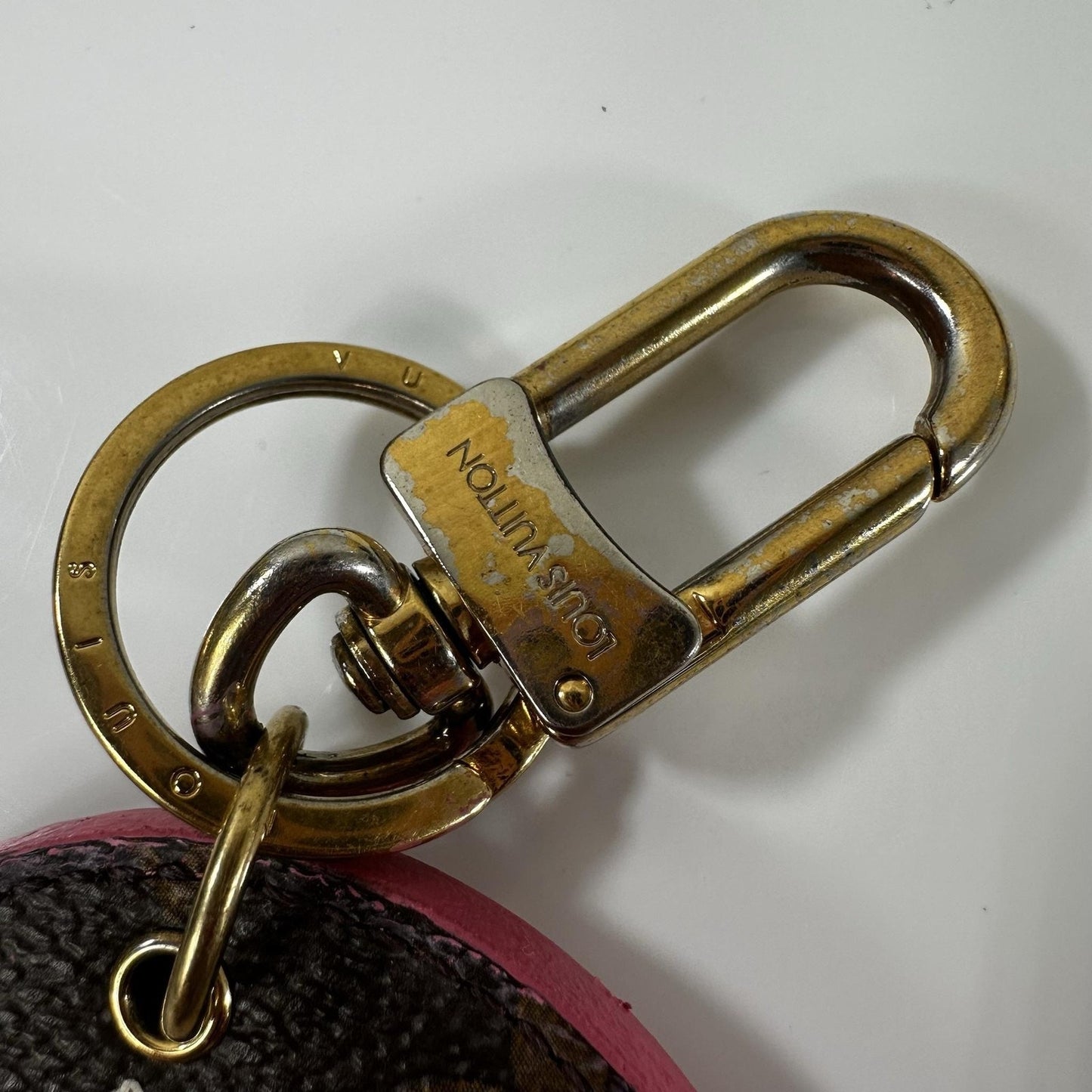 Louis Vuitton Floral Keyring Womens One Size Multicolor Monogram Spain Keychain
