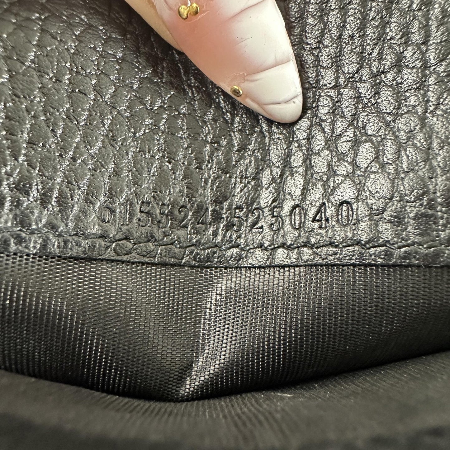 Gucci Interlocking G Wallet Crossbody Womens Small Black Leather Chain Strap