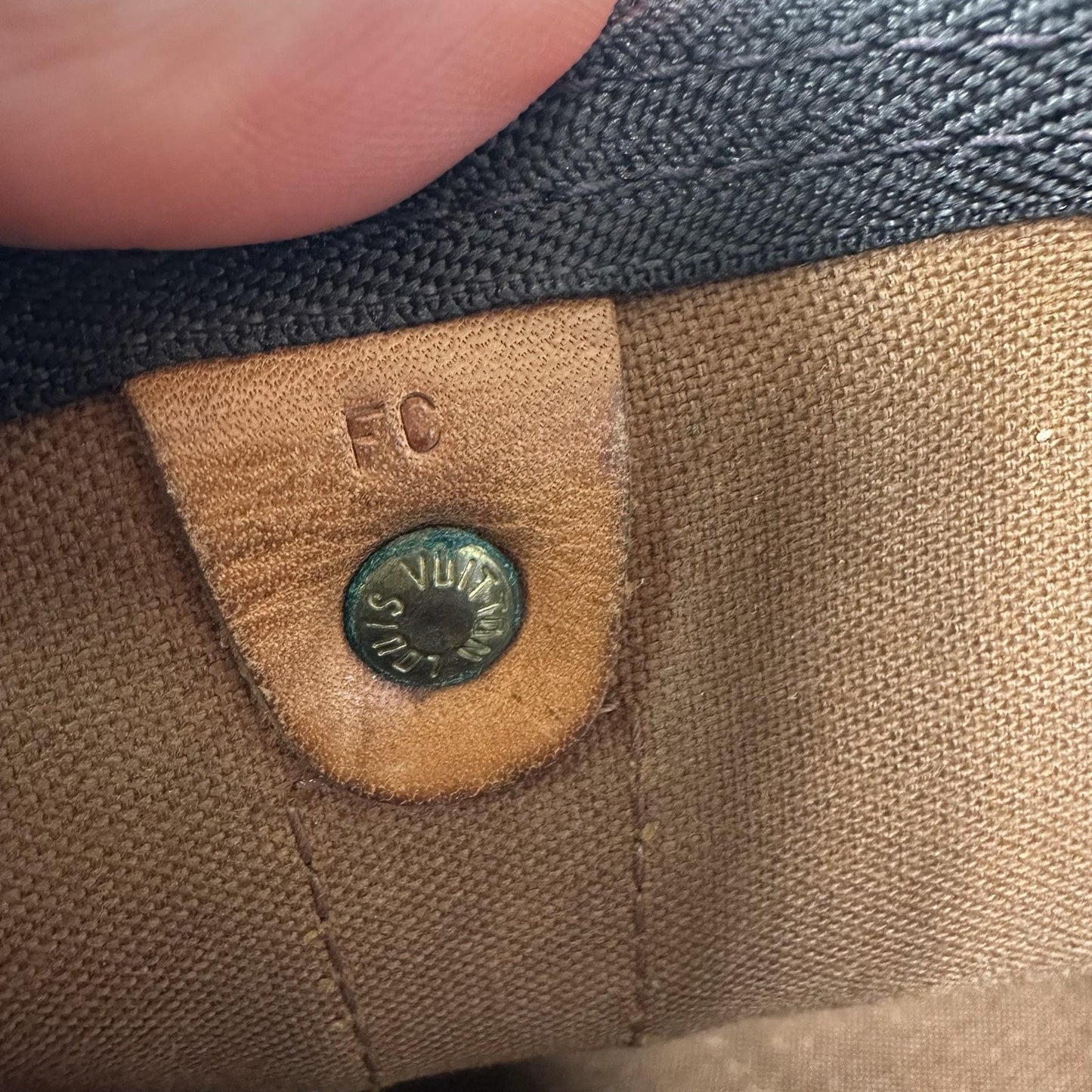 Louis Vuitton Brown Monogram Keepall 45 Canvas Travel Duffel Bag Made France