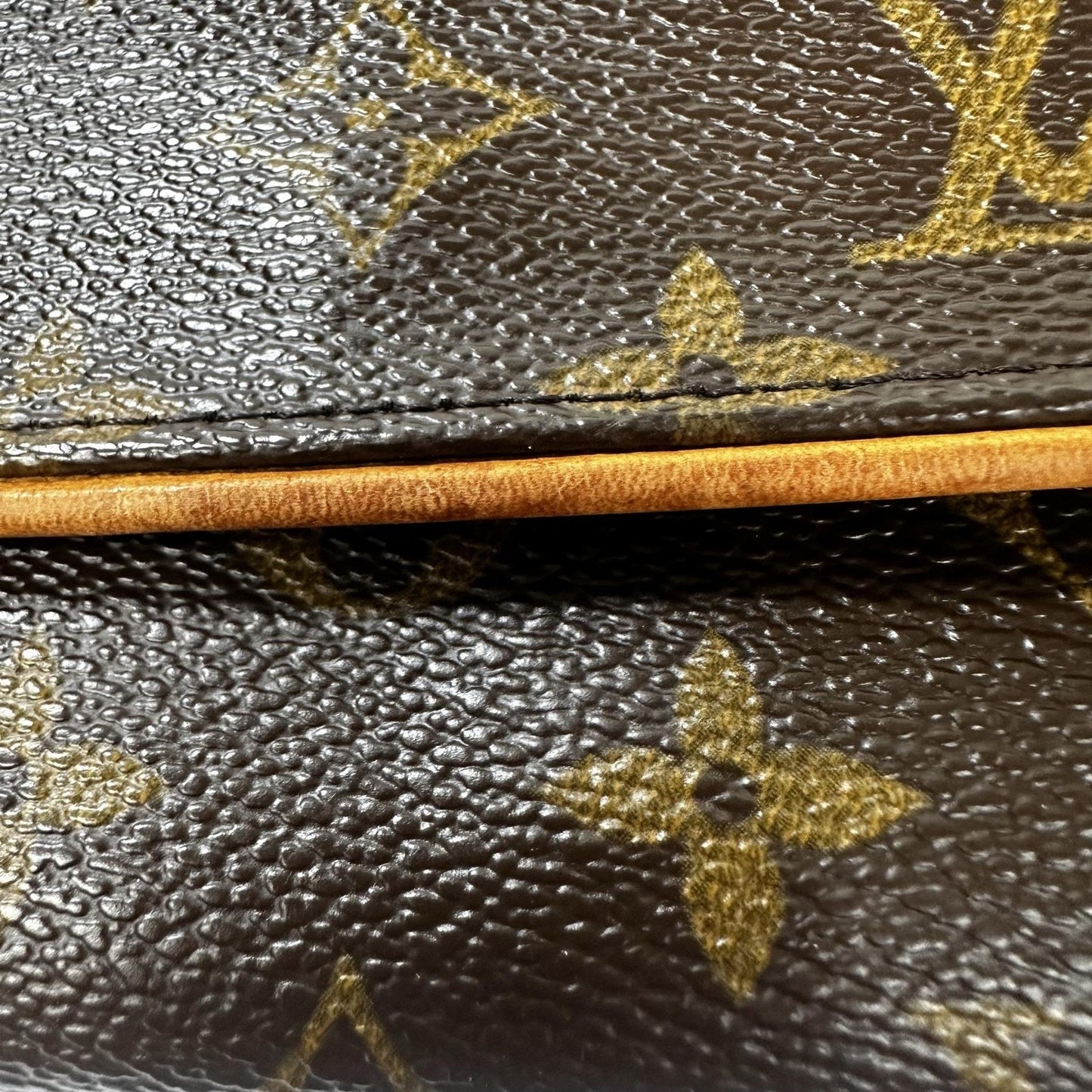 Louis Vuitton Vintage Monogram Twin Pochette Bag Small Brown Canvas Spain