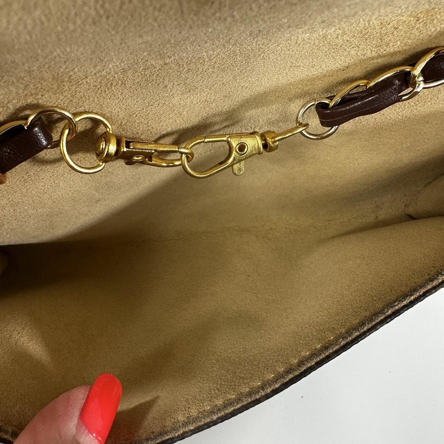 Louis Vuitton Vintage Monogram Twin Pochette Bag Small Brown Canvas Spain