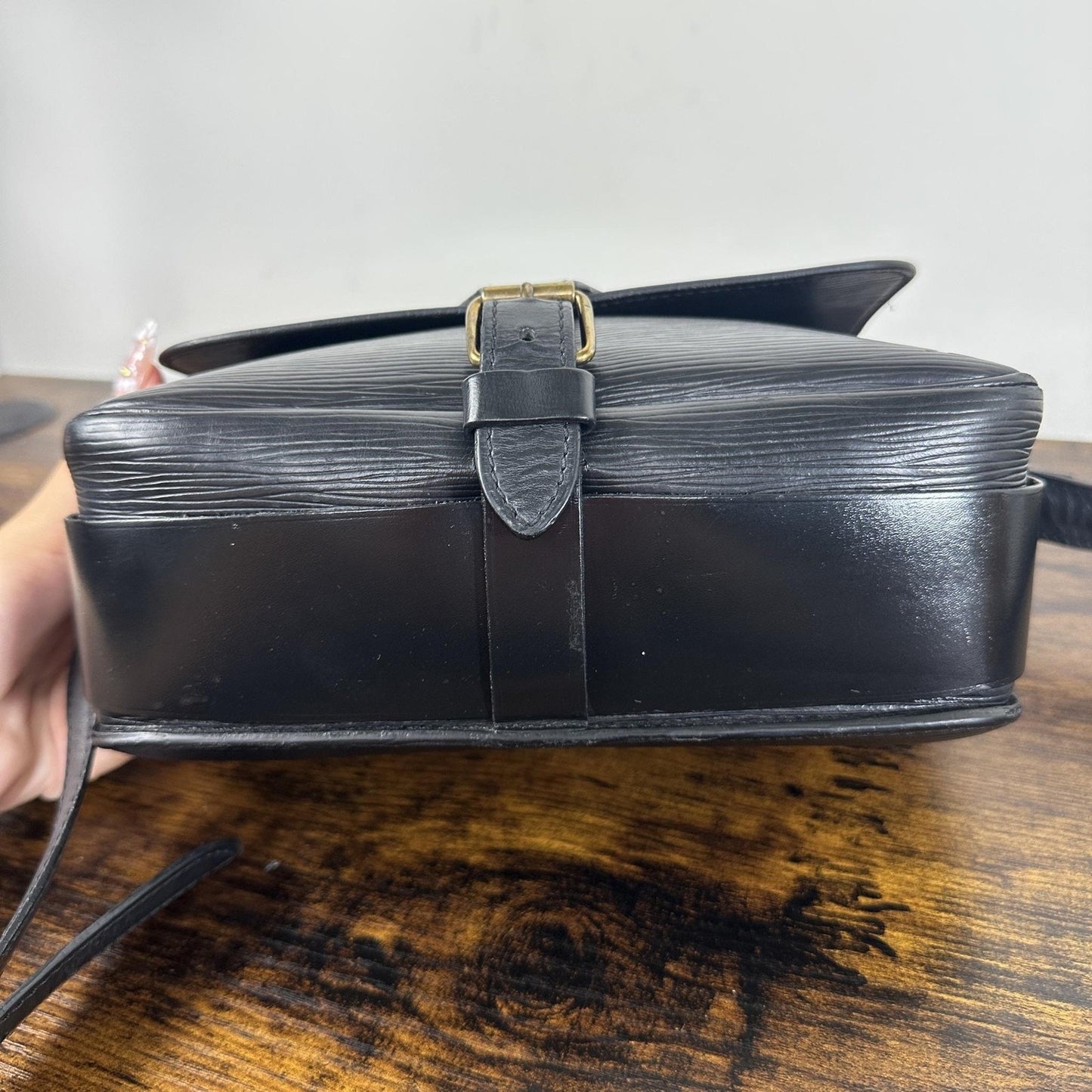 Louis Vuitton Vintage Cartouchiere Crossbody Bag Small Leather France MI0970