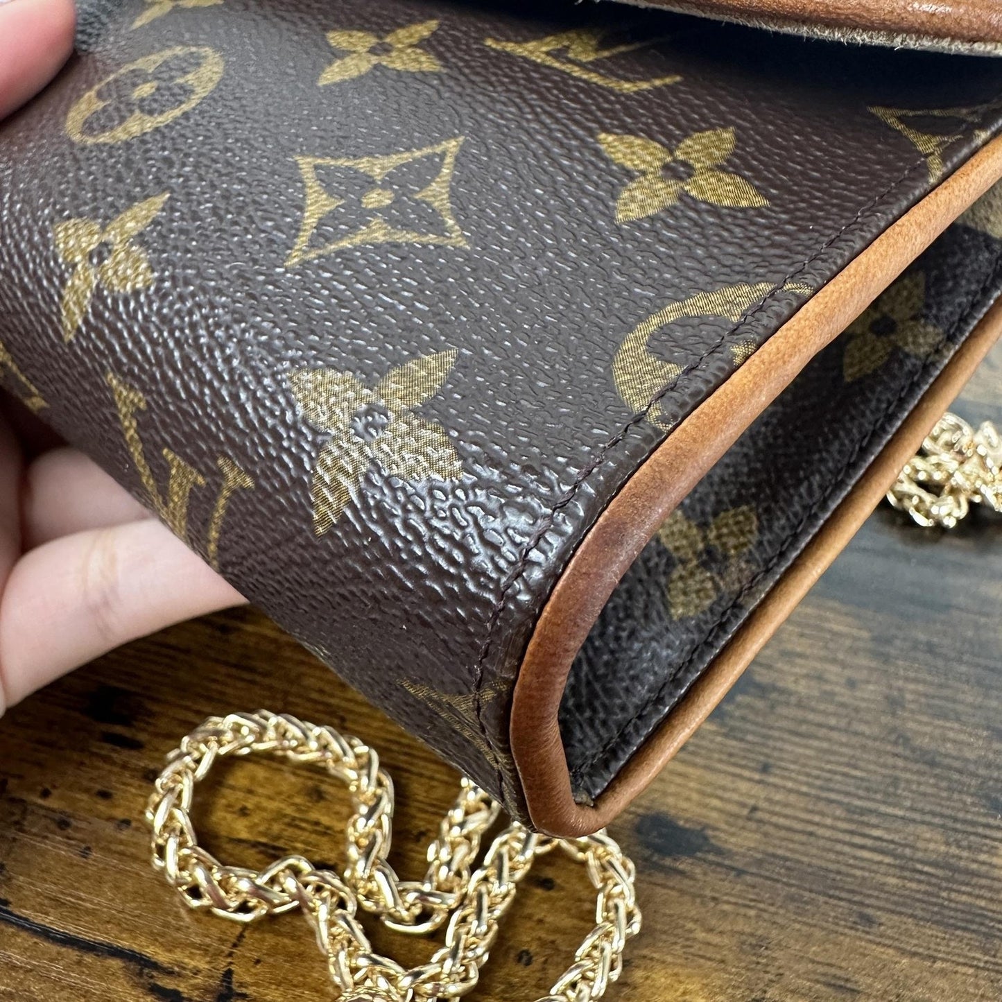 Louis Vuitton Florentine Pouch Waist Bag Fanny Pack Small Brown Monogram Canvas