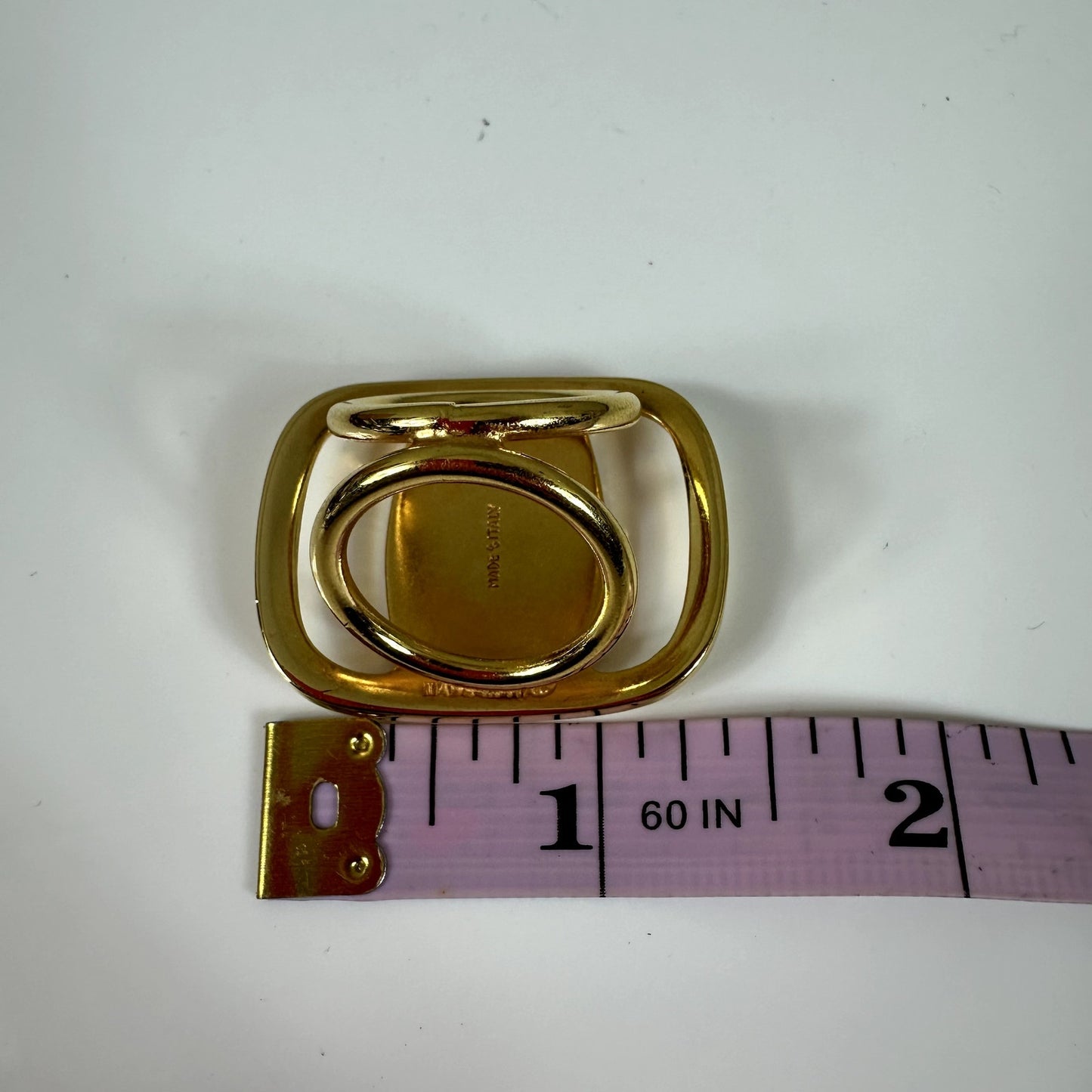Salvatore Ferragamo Vara Gold Tone Scarf Ring